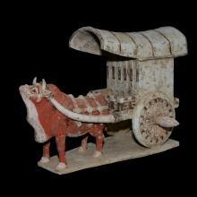 Chariot tiré par un buffle